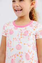Load image into Gallery viewer, Polly Play Dress - Gourd-geous in Palmetto Pearl w/ Romany Rose - Short Sleeve

