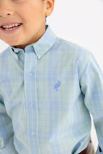 Load image into Gallery viewer, Dean's List Dress Shirt - Audubon Park Plaid w/ Sarasota Sky
