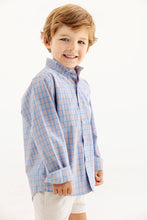 Load image into Gallery viewer, Dean's List Dress Shirt - Wheaton Windowpane w/ Nantucket Navy
