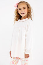 Load image into Gallery viewer, Maude's A-Line Top - Palmetto Pearl w/ Palm Beach Pink - Long Sleeves
