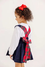 Load image into Gallery viewer, Pearl Prep Skirt Set - Nantucket Navy w/ Society Prep Plaid - Corduroy
