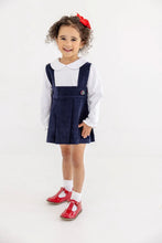 Load image into Gallery viewer, Pearl Prep Skirt Set - Nantucket Navy w/ Society Prep Plaid - Corduroy
