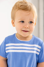 Load image into Gallery viewer, Beau Bubble - Sunrise Blvd Blue w/ White Stripes - Short Sleeve
