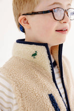 Load image into Gallery viewer, Van Camp Vest - Keeneland Khaki w/ Palmetto Pearl &amp; Nantucket Navy
