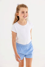 Load image into Gallery viewer, Cheryl Shorts - Sunrise Blvd Blue Mini Gingham - Ruffle
