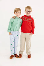 Load image into Gallery viewer, Critter Sheffield Pants - Buckhead Blue w/ Christmas Trees - Corduroy

