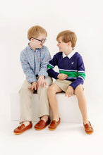 Load image into Gallery viewer, Dean's List Dress Shirt - Kensington Court Plaid w/ Barbados Blue
