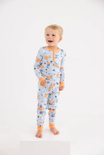Load image into Gallery viewer, Payton Pajama Set - Candy &amp; Critters (Buckhead Blue)
