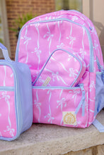 Load image into Gallery viewer, Leighton Lunch Box - Bell Court Bows (Hamptons Hot Pink) w/ Beale Street Blue
