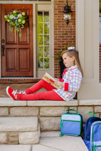 Load image into Gallery viewer, Julie Anne Jacket - Wellington Windowpane w/ Richmond Red - Quilted
