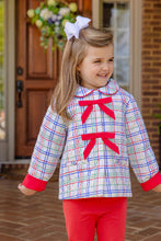 Load image into Gallery viewer, Julie Anne Jacket - Wellington Windowpane w/ Richmond Red - Quilted

