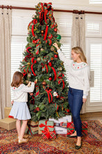 Load image into Gallery viewer, Isabelle's Sweater - Palmetto Pearl w/ Christmas Trees - Fairisle

