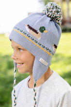 Load image into Gallery viewer, Parrish Pom Pom Hat - Sarasota Sky w/ Ducks
