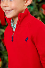 Load image into Gallery viewer, Hayden Half-Zip Sweater - Richmond Red w/ Nantucket Navy
