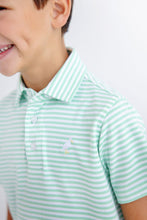 Load image into Gallery viewer, Prim &amp; Proper Polo - Grace Bay Green Stripe
