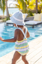 Load image into Gallery viewer, Stillman Sunsuit - Samford Stripe w/ Beale Street Blue
