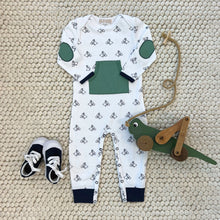 Load image into Gallery viewer, Rowdy Rugby Romper - Pony Portrait w/ Gallatin Green
