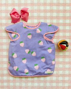 Big Bite Bib - Sanibel Strawberry w/ Hamptons Hot Pink