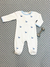 Load image into Gallery viewer, Rock Me Romper - Worth Ave White w/ Ducks Embroidery
