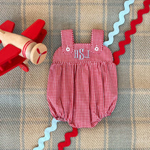 Load image into Gallery viewer, Bingham Bubble - Richmond Red Mini Gingham - Woven
