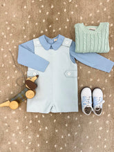 Load image into Gallery viewer, Crawford Crewneck Cable Sweater - Old Greenwich Green
