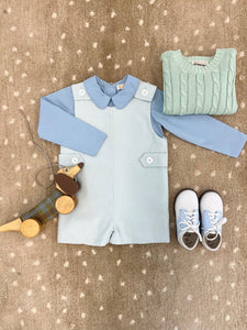 Peter Pan Collar Shirt - Long Sleeve - Barrington Blue - Broadcloth