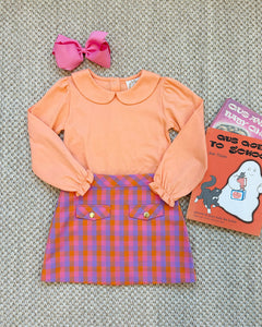 Perrin Pocket Skirt - Autumn Punch Plaid - Woven