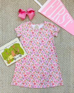 Polly Play Dress - Grand Cayman Gardens - Short Sleeve