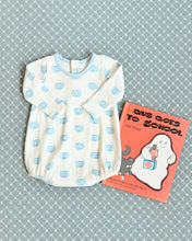 Load image into Gallery viewer, Patton Play Bubble - Vintage-Prep Pumpkin Pails - Buckhead Blue - Long Sleeves - Pima
