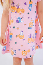 Load image into Gallery viewer, Polly Play Dress - Candy &amp; Critters (Sandpearl Pink) - Short Sleeve
