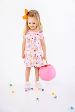 Load image into Gallery viewer, Polly Play Dress - Candy &amp; Critters (Sandpearl Pink) - Short Sleeve

