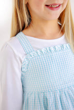 Load image into Gallery viewer, Macy Drew Dress - Belhaven Blue Windowpane - Woven
