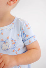 Load image into Gallery viewer, Bradford Romper - Gourd-geous (Buckhead Blue) - Short Sleeve - Pima
