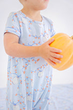 Load image into Gallery viewer, Bradford Romper - Gourd-geous (Buckhead Blue) - Short Sleeve - Pima
