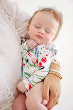 Load image into Gallery viewer, Wendy Onesie - Fair St Floral w/ Sandpearl Pink - Long Sleeve
