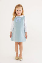 Load image into Gallery viewer, Emma's Elbow Patch Top - White w/ Old Greenwich Green - Hearts
