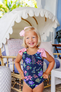 Edisto Beach Bathing Suit - Buckhead Botanicals w/ Pier Party Pink
