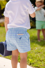 Load image into Gallery viewer, Sheffield Shorts - Sunrise Blvd Blue &amp; Turks Teal Chandler Check

