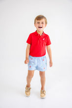 Load image into Gallery viewer, Critter Sheffield Shorts - Beale Street Blue w/ Sailboats Embroidery
