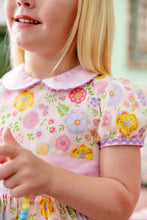 Load image into Gallery viewer, Cindy Lou Sash Dress - Boca Grande Begonia w/ Hamptons Hot Pink
