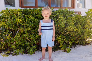 Teddy's Tab Jon Jon - Brookline Blue Mini Gingham w/ Nantucket Navy