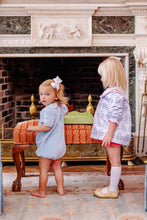 Load image into Gallery viewer, Mary Baker Bubble - Barrington Blue w/ Worth Ave White - Velveteen
