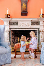 Load image into Gallery viewer, Mary Baker Bubble - Barrington Blue w/ Worth Ave White - Velveteen
