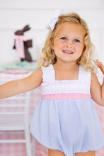 Load image into Gallery viewer, Babs Bubble - Breakers Blue Seersucker w/ Sandpearl Pink
