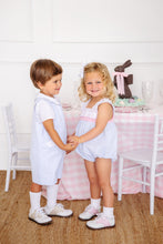 Load image into Gallery viewer, Babs Bubble - Breakers Blue Seersucker w/ Sandpearl Pink

