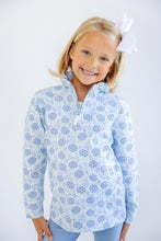 Load image into Gallery viewer, Canter Collar Half-Zip - Handful of Hydrangeas w/ Beale Street Blue
