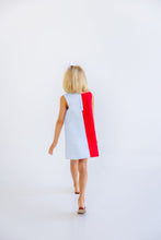 Load image into Gallery viewer, Kennedy Colorblock Jumper - Richmond Red &amp; Buckhead Blue - Broadcloth
