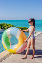 Load image into Gallery viewer, Seabrook Bathing Suit - Happy in Harbour Island w/ Palm Beach Pink &amp; Buckhead Blue
