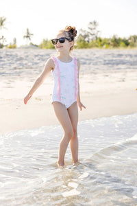 Bowhicket Bathing Suit - Grandmillenial-esque w/ Palm Beach Pink