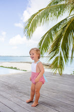 Load image into Gallery viewer, Sayre Sunsuit - Richmond Red Gingham w/ White - Blue Straps
